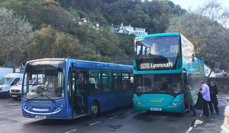 Taw & Torridge ADL Enviro200 VUI8242 & First Kernow Scania N94UD Exmoor Coaster 36082